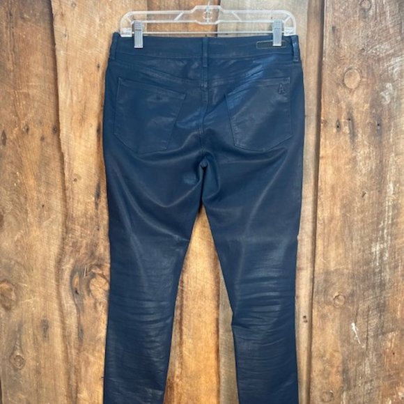Articles of Society Mya Coated Blue Skinny Jeans - Size 28 - Picture 5 of 12